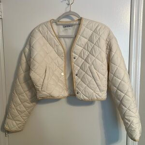 Cropped Quilted Puffer Jacket